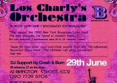 Los Charly’s LIVE @ Bedroom Bar – Shoreditch – Frid 29th June